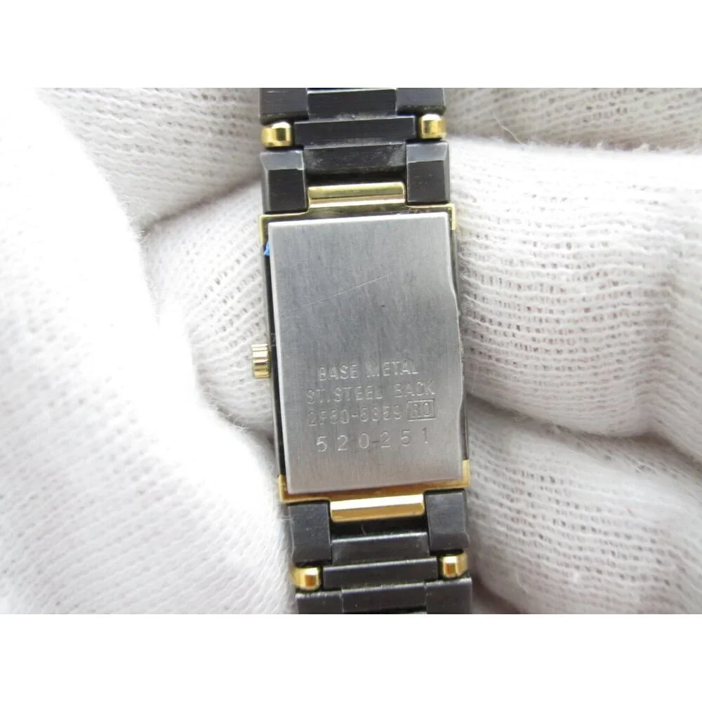 Vtg Lassale Seiko Quartz WR Analog 13mm Tank Watch (H731) 